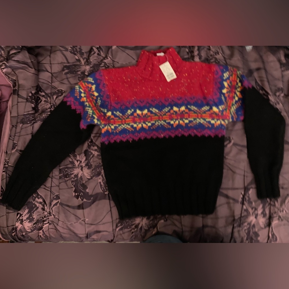 Women’s Small Wool Ski Sweater NEW